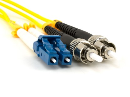 Picture of 2m Singlemode Duplex Fiber Optic Patch Cable (9/125) - LC to ST