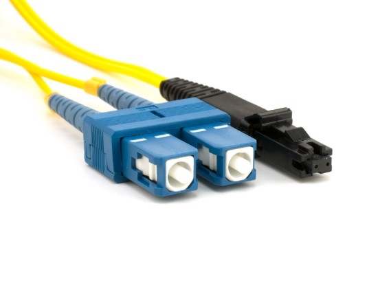 Picture of 1m Singlemode Duplex Fiber Optic Patch Cable (9/125) - SC to MTRJ