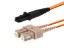 Picture of 2m Multimode Duplex Fiber Optic Patch Cable (50/125) - SC to MTRJ