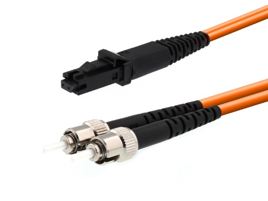 Picture of 1m Multimode Duplex Fiber Optic Patch Cable (62.5/125) - MTRJ to ST