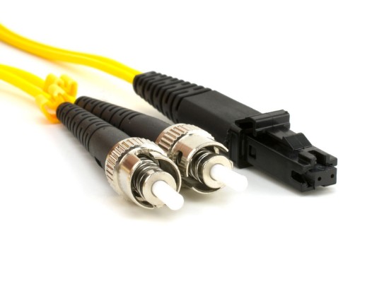 Picture of 1m Singlemode Duplex Fiber Optic Patch Cable (9/125) - MTRJ to ST
