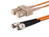 Picture of 25m Multimode Duplex Fiber Optic Patch Cable (62.5/125) - SC to ST
