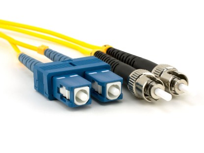 Picture of 1m Singlemode Duplex Fiber Optic Patch Cable (9/125) - SC to ST