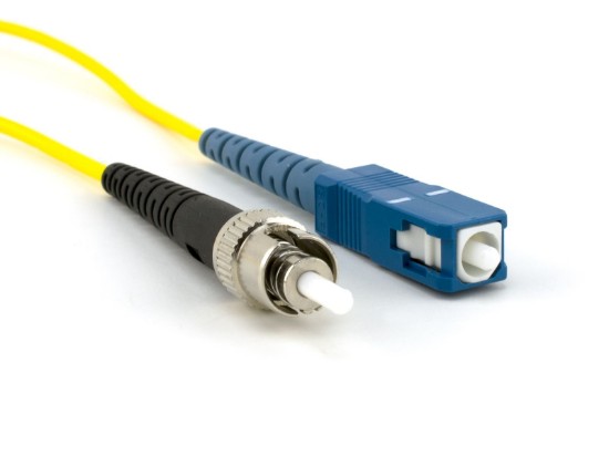 Picture of 5m Singlemode Simplex Fiber Optic Patch Cable (9/125) - SC to ST