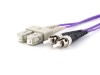 Picture of 1m Multimode Duplex OM4 Fiber Optic Patch Cable (50/125) - SC to ST