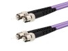 Picture of 2m Multimode Duplex OM4 Fiber Optic Patch Cable (50/125) - ST to ST