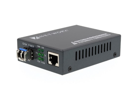 Picture of Gigabit Fiber Media Converter - 1000Base-SX, LC Multimode, 550m, 850nm