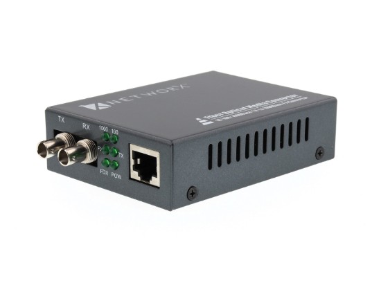 Picture of Gigabit Fiber Media Converter - 1000Base-SX, ST Multimode, 550m, 850nm