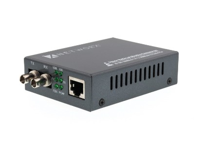 Picture of Gigabit Fiber Media Converter - 1000Base-ZX, ST Singlemode, 80km, 1550nm (DFB)