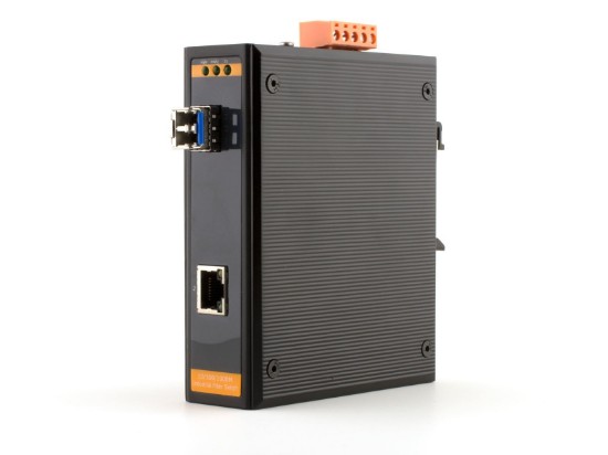 Picture of Industrial Gigabit Fiber Media Converter - 1000Base-LX, LC Singlemode, 20km, 1310nm, 1 Port