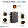 Picture of Industrial Gigabit Fiber Media Converter - 1000Base-LX, LC Singlemode, 20km, 1310nm, 4 Port
