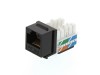 Picture of CAT5e Keystone Jack 90 Degree 110 UTP - Black