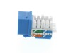 Picture of CAT5e Keystone Jack 90 Degree 110 UTP - Blue