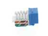 Picture of CAT5e Keystone Jack 90 Degree 110 UTP - Blue