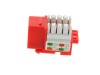 Picture of CAT5e Keystone Jack 90 Degree 110 UTP - Red