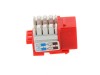 Picture of CAT5e Keystone Jack 90 Degree 110 UTP - Red