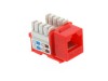 Picture of CAT5e Keystone Jack 90 Degree 110 UTP - Red