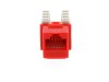 Picture of CAT5e Keystone Jack 90 Degree 110 UTP - Red