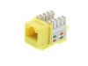 Picture of CAT5e Keystone Jack 90 Degree 110 UTP - Yellow