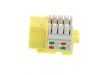 Picture of CAT5e Keystone Jack 90 Degree 110 UTP - Yellow