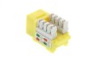 Picture of CAT5e Keystone Jack 90 Degree 110 UTP - Yellow