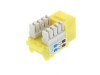 Picture of CAT5e Keystone Jack 90 Degree 110 UTP - Yellow