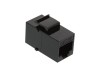 Picture of RJ45 Cat5e Keystone Jack - Pass Through Panel Mount - Black