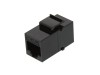 Picture of RJ45 Cat5e Keystone Jack - Pass Through Panel Mount - Black