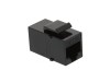 Picture of RJ45 Cat5e Keystone Jack - Pass Through Panel Mount - Black