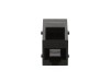 Picture of RJ45 Cat5e Keystone Jack - Pass Through Panel Mount - Black