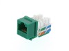 Picture of CAT6 Keystone Jack 90 Degree 110 UTP - Green