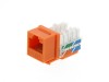 Picture of CAT6 Keystone Jack 90 Degree 110 UTP - Orange