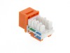 Picture of CAT6 Keystone Jack 90 Degree 110 UTP - Orange