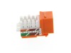 Picture of CAT6 Keystone Jack 90 Degree 110 UTP - Orange