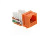 Picture of CAT6 Keystone Jack 90 Degree 110 UTP - Orange