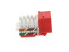 Picture of CAT6 Keystone Jack 90 Degree 110 UTP - Red