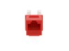 Picture of CAT6 Keystone Jack 90 Degree 110 UTP - Red