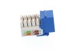 Picture of CAT6 SpeedTerm Keystone Jack 90 Degree 110 UTP - Blue