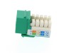 Picture of CAT6 SpeedTerm Keystone Jack 90 Degree 110 UTP - Green