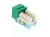 Picture of CAT6 SpeedTerm Keystone Jack 90 Degree 110 UTP - Green