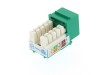 Picture of CAT6 SpeedTerm Keystone Jack 90 Degree 110 UTP - Green