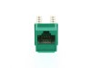 Picture of CAT6 SpeedTerm Keystone Jack 90 Degree 110 UTP - Green