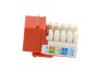 Picture of CAT6 SpeedTerm Keystone Jack 90 Degree 110 UTP - Orange