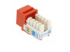 Picture of CAT6 SpeedTerm Keystone Jack 90 Degree 110 UTP - Orange