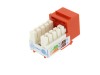 Picture of CAT6 SpeedTerm Keystone Jack 90 Degree 110 UTP - Orange