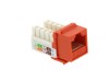 Picture of CAT6 SpeedTerm Keystone Jack 90 Degree 110 UTP - Orange