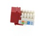 Picture of CAT6 SpeedTerm Keystone Jack 90 Degree 110 UTP - Red