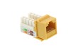 Picture of CAT6 SpeedTerm Keystone Jack 90 Degree 110 UTP - Yellow