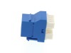 Picture of CAT6 SpeedTerm Keystone Jack 180 Degree 110 UTP - Blue