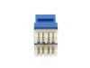 Picture of CAT6 SpeedTerm Keystone Jack 180 Degree 110 UTP - Blue